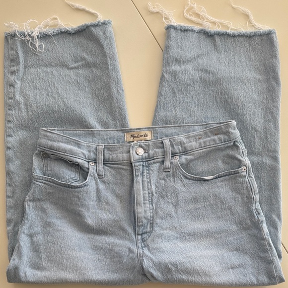 Madewell Denim - Madewell The Perfect Vintage Wide Crop Jean - Light Blue